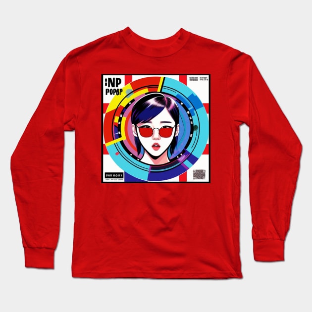 K Pop Album Cover Music Gift Long Sleeve T-Shirt by musicgeniusart